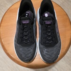 Skechers Women's Black and Purple Athletic Shoes